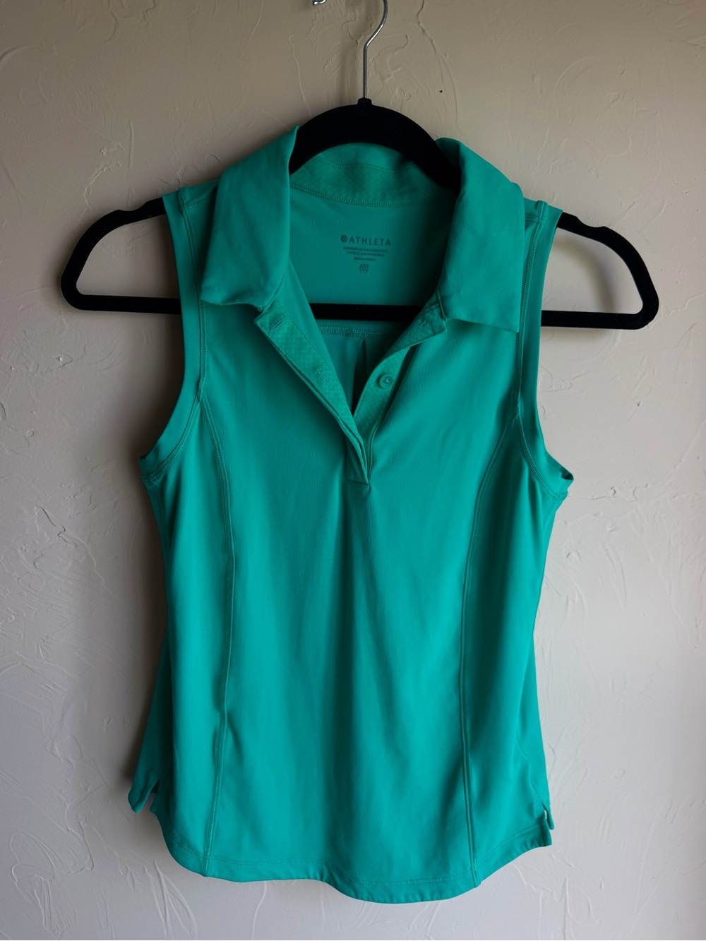 Athleta Sleeveless Polo Tank - Green